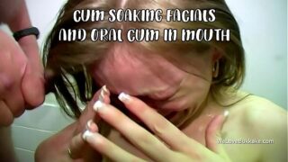 Opblødning af ansigtsbehandlinger og cum in mouth compilation
