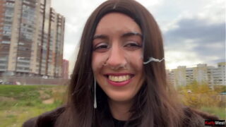 Fremmed kom massivt på mit ansigt i bilen efter at have hjulpet med at reparere det – Crazy Public CUMWALK